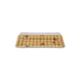 HQ-01 Sushi Tray Full Set – Gold Print Base & Clear Lid Combo 1