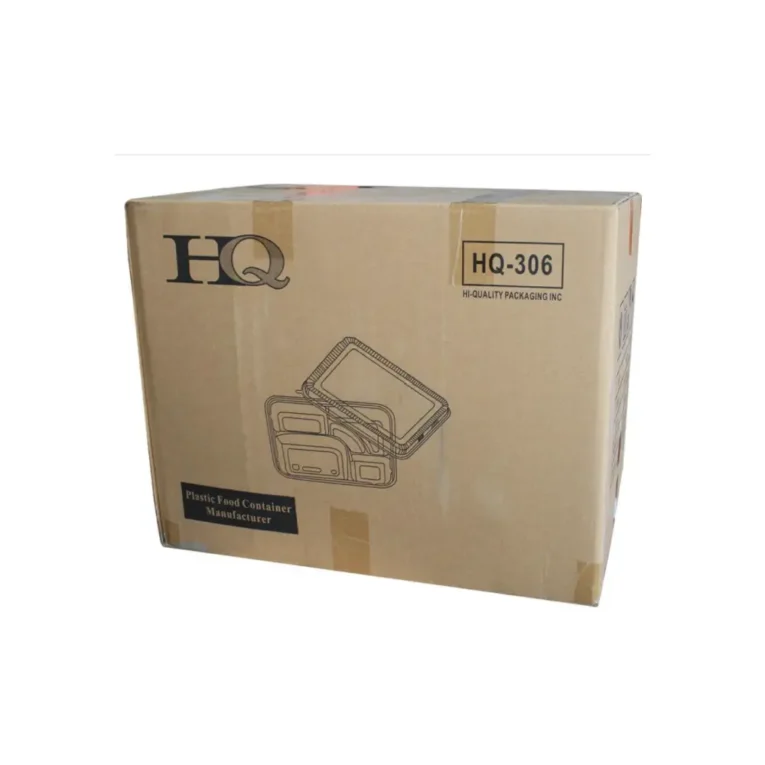 HQ-306 Beige Bento Box & Clear Lid Combo – Five Comp 2