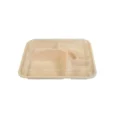 HQ-306 Beige Bento Box & Clear Lid Combo – Five Comp 3