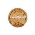 HQ-63 Round 13″ Sushi Party Trays – Gold Print Base & Clear Lid Combo 2