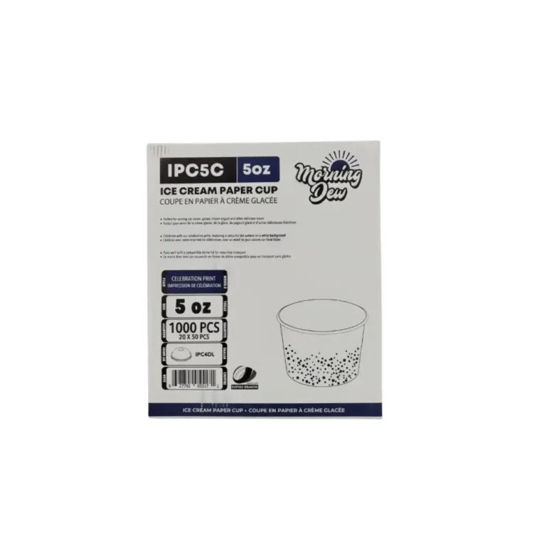 Ice Cream Paper Cups 5oz – Celebration Print – Case 2