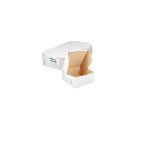 6 x 6 x 2 (1/2) White Cake Boxes - EB, Case