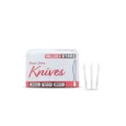 Plastic Bulk Knifes – White – Medium Weight – Case 1