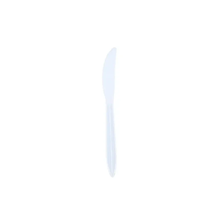Plastic Bulk Knifes – White – Medium Weight – Case 2