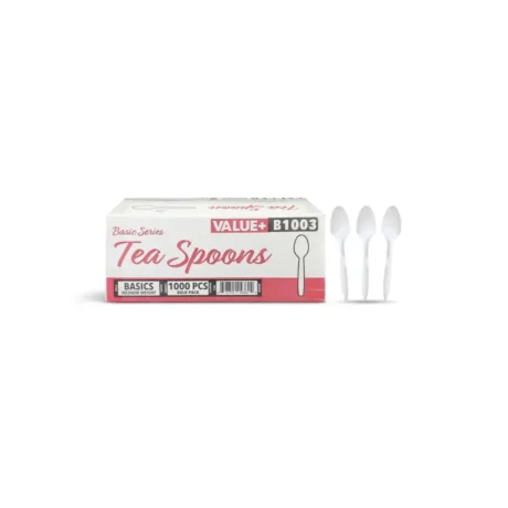 Plastic Bulk Tea Spoons - White - Medium Weight  - Case