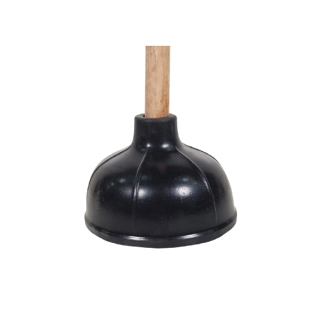 Rubber Toilet Plunger W/Wooden Handle  - Pro-Fix/Spartano, Case