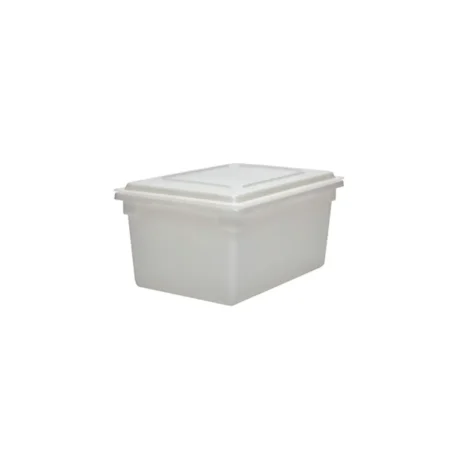 Rectangular T12 White Deep Heavy Duty Container & Clear Lid Combo 12oz