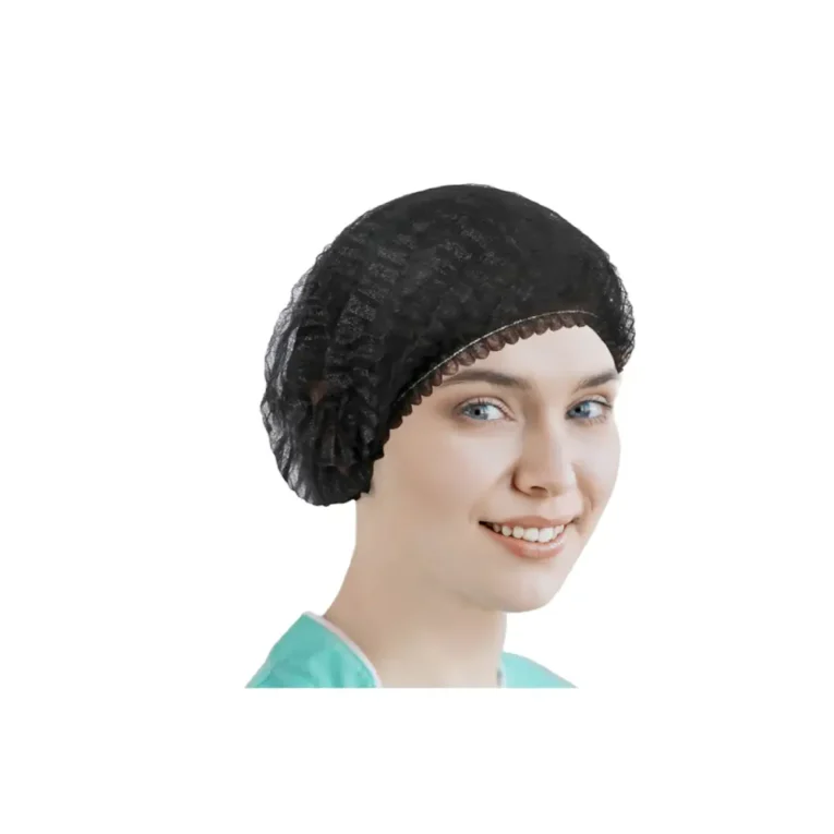 Soft Cover Bouffant Flat Hair Covers – Black – 21″ – Each 100pcs 1