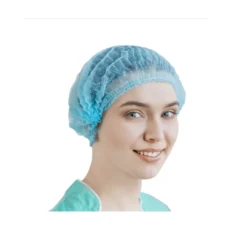 Soft Cover Bouffant Flat Hair Covers  - Blue - 21" - Each 100pcs