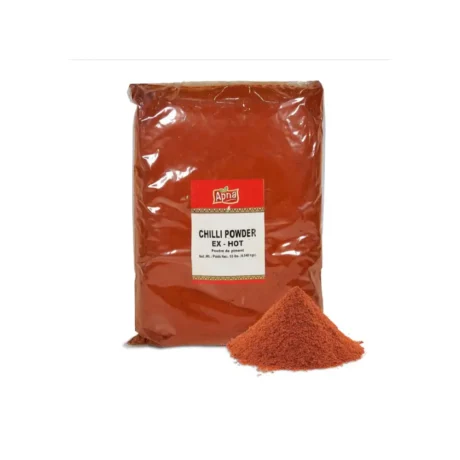 Apna - Extra HOT - Red Chilli Powder - Case (10Lbs x 4 Bags)