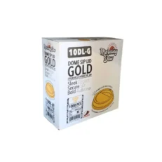 Dome Sip Lid for 10-24oz Tall Hot Paper Cup - Morning Dew, Gold, Case - Case [1000]