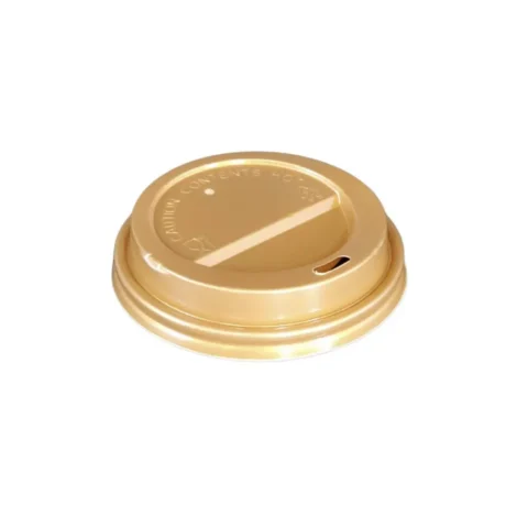 Dome Sip Lid for 8oz Tall Hot Paper Cup - Gold, 50 Pack