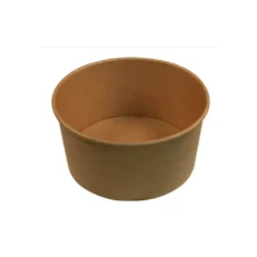 PE Lined Paper Round Container - Kraft, 1000ml, Case - Case [200]