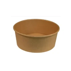 PE Lined Paper Round Container - Kraft, 750ml, Case