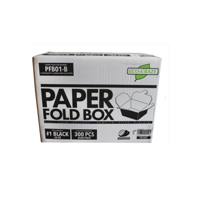 Paper Fold Box – Black, #1, Case 3