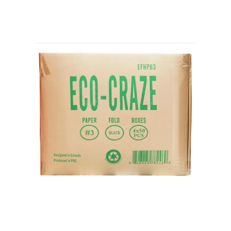 Paper Fold Box – Black, #3, Case 3