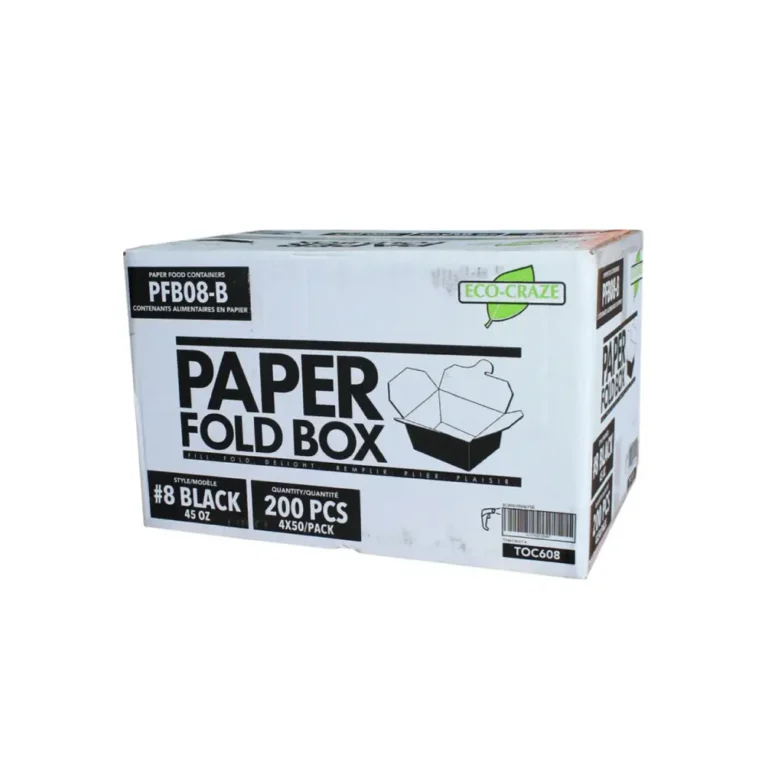 Paper Fold Box – Black, #8, Case 3