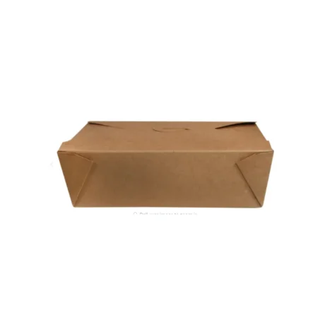 Paper Fold Box – Kraft, #3, 50 Pack