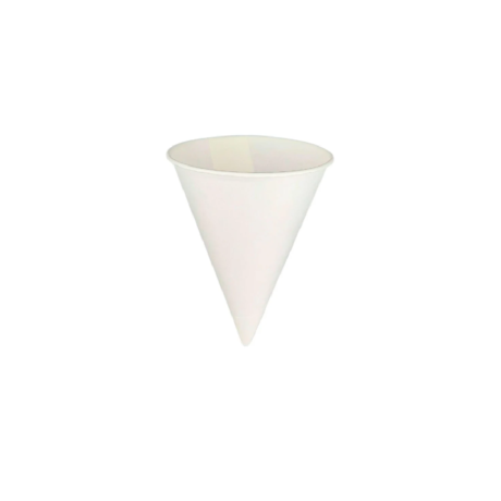 4oz White Paper Cone Cup - Case