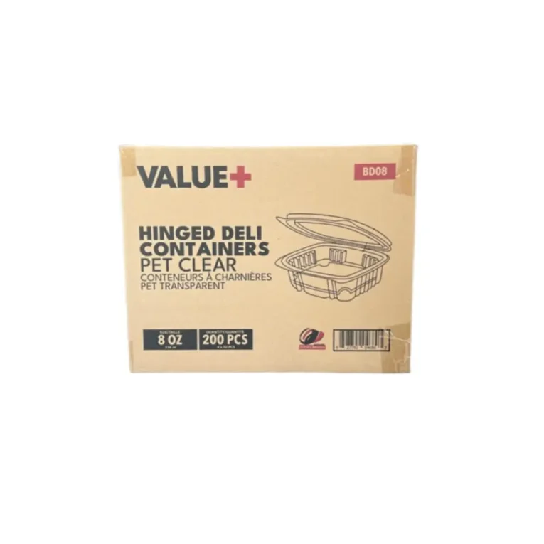 value+ clear hinged deli container 8oz case 2