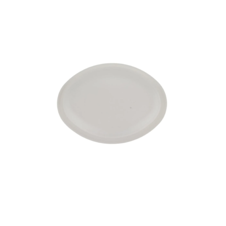 10" Oval Bagasse Plates - White, Eco-Craze, 100 Pack