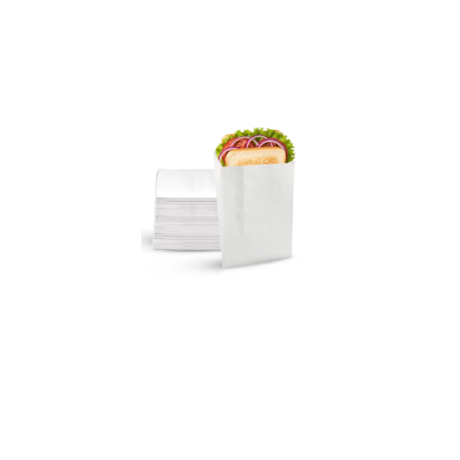 Eco-Craze Sandwich Bags - White, 6" x 0.75" x 6.75", Case
