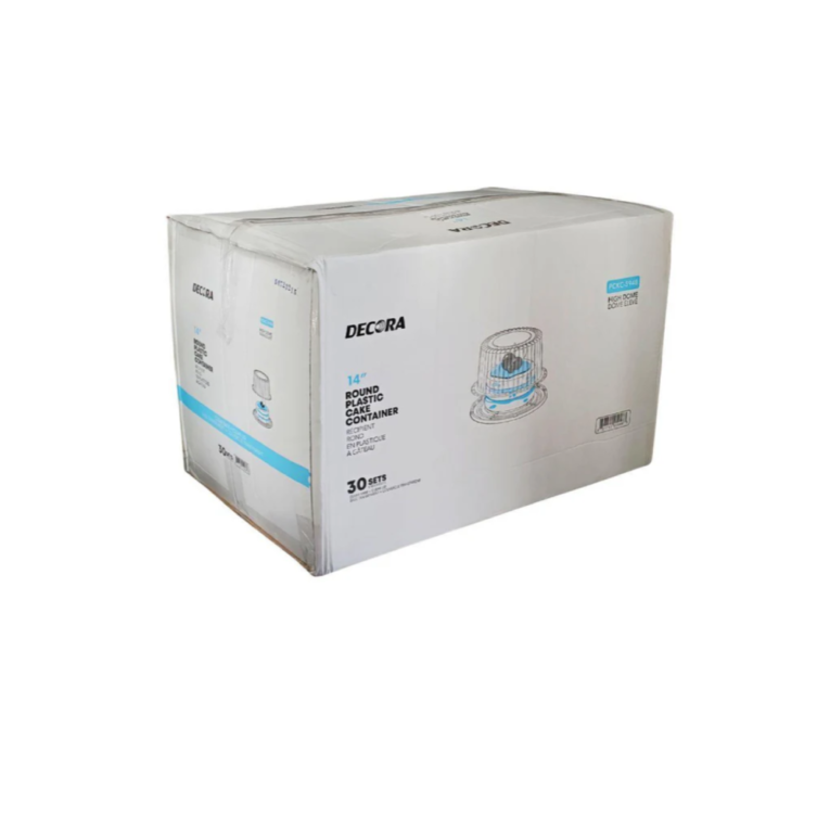 Decora Plastic Cake Box Clear - Combo, 14_, Case 2