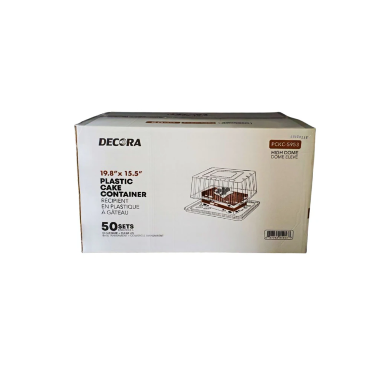 decora plastic cake container 19.8 x 15.5