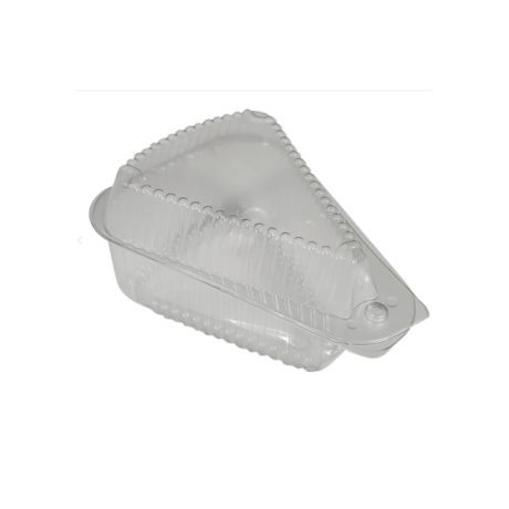 Pie Slice Container - Medium, Clear Hinged, Case