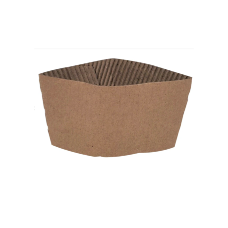 Kraft Sleeve for Hot Paper Cups - For 10-24oz Cups, Morning Dew, Case
