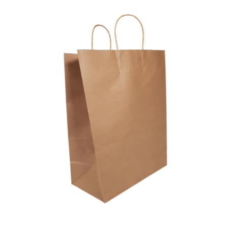 Kraft Twist Handle Bags Vanity - 13″ x 7″ x 17″, Case