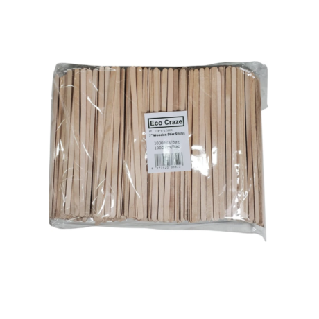 7" Wooden Stir Sticks - Eco-Craze, Case