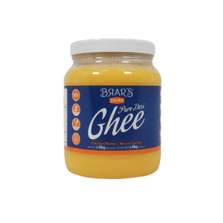 Brar's Desi Ghee - 6 x 1.6KG, Case
