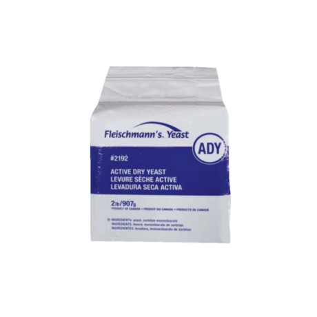 Fleischmanns Dry Yeast - 12 x 2LB, Case