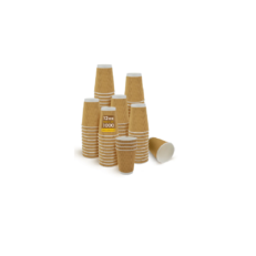 12oz Tall Ripple Kraft Hot Paper Cup – Morning Dew
