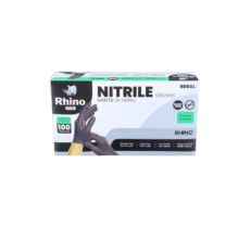 Extra Large Black Nitrile Gloves – Rhino