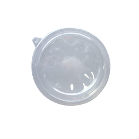 PET Round Lid for 1300/1500ml Kraft PE Lined Paper Container - Case, Pack