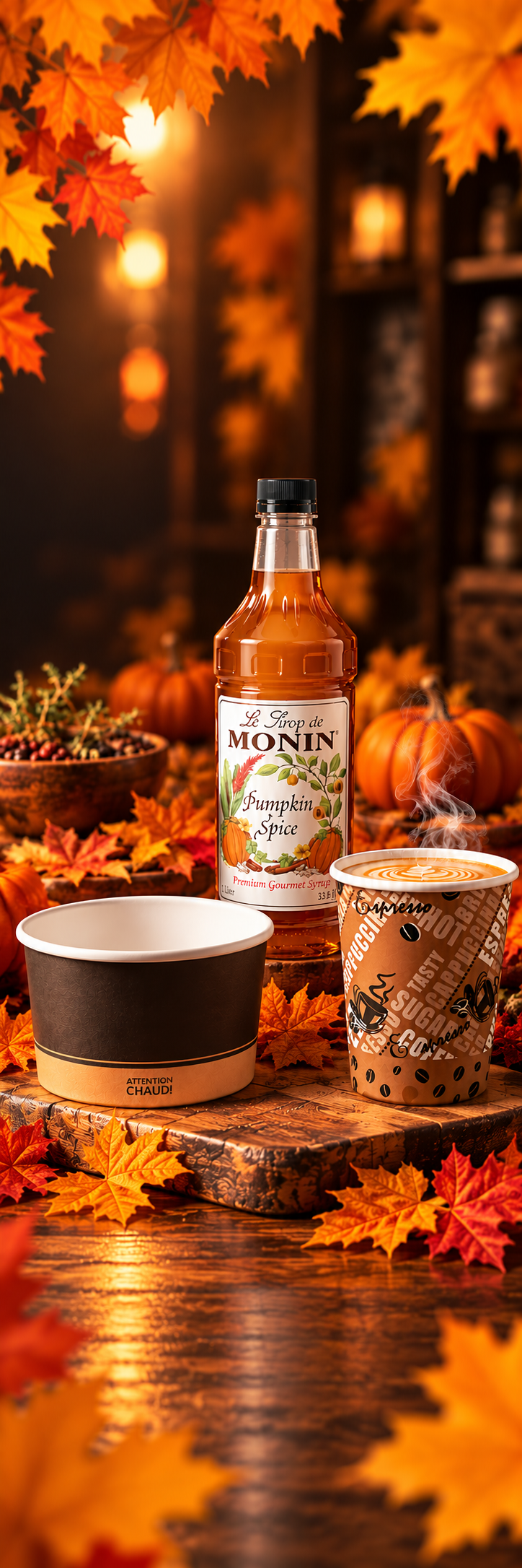 fall long vertical banner